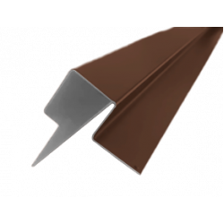 Профиль угловой внешний ассимметричный SidWood RAL 8028 (3м)