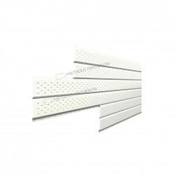 Софит металл МП 0,45 L-брус РЕ RAL 9010