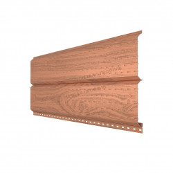 Софит металл МП 0,5 L-брус Ecosteel Textur (Кедр)