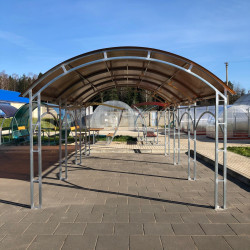 Каркас навеса автомобильного Агросфера, 4*2.95*2.65 м