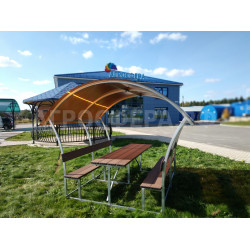 Каркас беседки Агросфера-Астра ДПК, 1.90*1.73*2.0 м