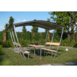 Каркас беседки Агросфера-Тюльпан ДПК, 1.90*1.48*2.02 м