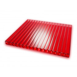 Сотовый поликарбонат Pronto плотность 1,2 кг/м.кв, (6 мм, красный) 2,1*6 м Сотовый поликарбонат Pronto плотность 1,2 кг/м.кв, (6 мм, красный) 2,1*6 м