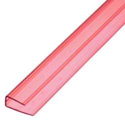 Профиль торцевой 8 мм, красный 2,1 м Профиль торцевой 8 мм, красный 2,1 м