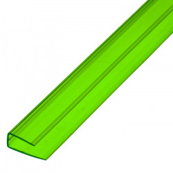 Профиль торцевой 6 мм, зеленый 2,1 м Профиль торцевой 6 мм, зеленый 2,1 м