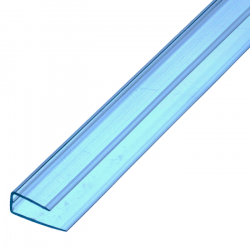 Профиль торцевой 10 мм, синий 2,1 м Профиль торцевой 10 мм, синий 2,1 м