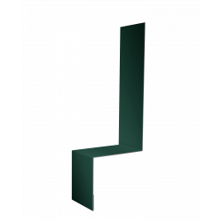 Планка примыкание боковое фальц Grand Line 0,5 Satin RAL 6005, 2м