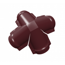 Четверник конька полукруглого 0,5 Satin Matt TX с пленкой RAL 3005