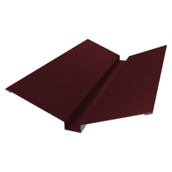 Планка ендовы верхней 115х30х115 0,5 Satin Matt TX RAL 3005 (2м)