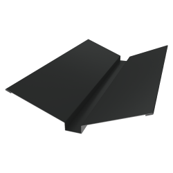 Планка ендовы верхней 115х30х115 0,5 Satin с пленкой RAL 7016 (2м)