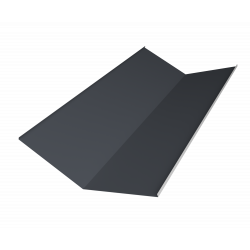 Планка ендовы нижней 300х300 0,5 Satin с пленкой RAL 7024 (2м)