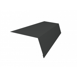 Планка карнизная 100х65 0,5 Satin с пленкой RAL 7016 (2м)