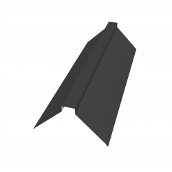 Планка конька плоского 115х30х115 0,5 Satin Matt TX RAL 7016 (2м)