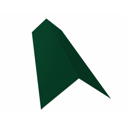 Планка конька плоского 145х145 0,5 PE с пленкой RAL 6005 (2м)