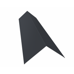 Планка конька плоского 145х145 0,5 Satin Matt TX RAL 7016 (2м)