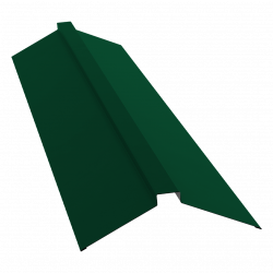 Планка конька плоского 150х40х150 0,5 Satin Matt TX RAL 6005 (2м)