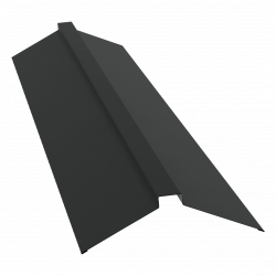 Планка конька плоского 150х40х150 0,5 Satin Matt TX RAL 7016 (2м)