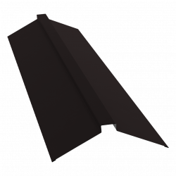 Планка конька плоского 150х40х150 0,5 Satin Matt TX RAL 9005 (2м) Планка конька плоского 150х40х150 0,5 Satin Matt TX RAL 9005 (2м)