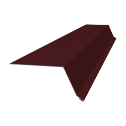 Планка капельник 100х55 0,5 Satin с пленкой RAL 3005 (2м)