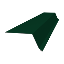 Планка капельник 100х55 0,5 Satin с пленкой RAL 6005 (2м)