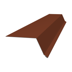 Планка капельник 100х55 0,5 Velur X RAL 8004 (2м) Планка капельник 100х55 0,5 Velur X RAL 8004 (2м)