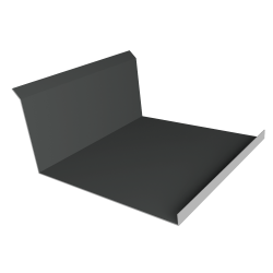 Планка примыкания нижняя 20х122х260х15 0,5 Satin с пленкой RAL 7016 (2м)