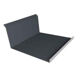 Планка примыкания нижняя 20х122х260х15 0,5 Satin Matt TX RAL 7024 (2м)