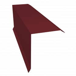 Планка торцевая 150х100 0,5 PE с пленкой RAL 3005 (2м)