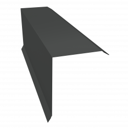 Планка торцевая 150х100 0,5 Satin с пленкой RAL 7016 (2м)