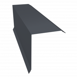 Планка торцевая 150х100 0,5 Satin Matt TX RAL 7024 (2м)