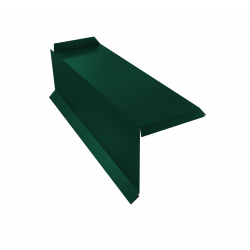 Планка торцевая сегментная 30мм Левая 0,5 PE с пленкой RAL 6005