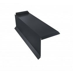 Планка торцевая сегментная 20мм Левая 0,5 Satin Matt TX RAL 7024