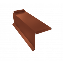 Планка торцевая сегментная 30мм Левая 0,5 Velur X с пленкой RAL 8004