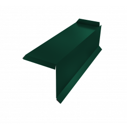 Планка торцевая сегментная 20мм Правая 0,5 Satin с пленкой RAL 6005