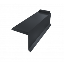 Планка торцевая сегментная 30мм Правая 0,5 PE с пленкой RAL 7024