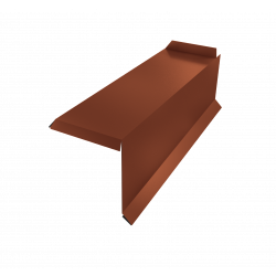 Планка торцевая сегментная 30мм Правая 0,5 Velur X с пленкой RAL 8004