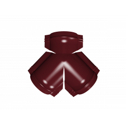 Тройник Y - образный для полукруглого конька 0,5 Satin Matt TX RAL 3005