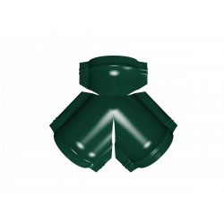 Тройник Y - образный для полукруглого конька 0,5 Satin Matt TX RAL 6005