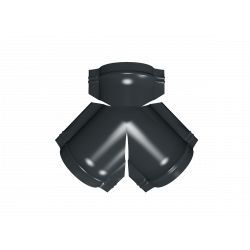 Тройник Y - образный для полукруглого конька 0,5 Satin RAL 7016