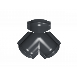 Тройник Y - образный для полукруглого конька 0,5 Satin Matt RAL 7024