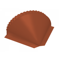 ЗАГЛУШКА конька конусная 0,5 мм Satin Matt RAL 8004