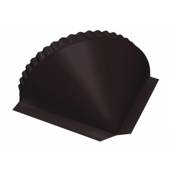 ЗАГЛУШКА конька конусная 0,5 мм Satin Matt RAL 9005