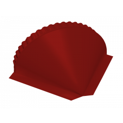 ЗАГЛУШКА малого конька конусная 0,5 мм Satin RAL 3011 ЗАГЛУШКА малого конька конусная 0,5 мм Satin RAL 3011