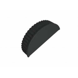 ЗАГЛУШКА конька торцевая 0,5 мм Satin Matt RAL 7016