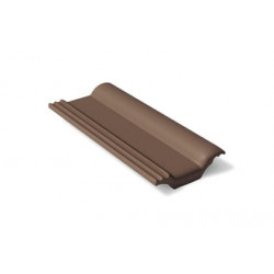 Половинчатая черепица Braas (Франкфуртская, темно-коричневый) 0,18*0,42 м