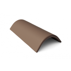 Коньковая черепица с зажимом Braas (темно-коричневый) 0,25*0,45 мм