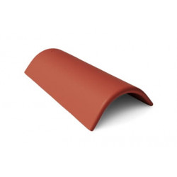 Коньковая черепица с зажимом (Braas, Франкфуртская, вишня) 0,25*0,45 м