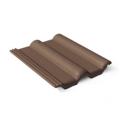 Рядовая черепица Braas (Франкфуртская, темно-коричневый) 0,33*0,42 м