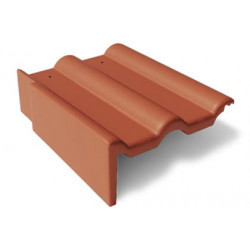 Боковая цементно-песчаная черепица Braas правая (Франкфуртская, красный)
