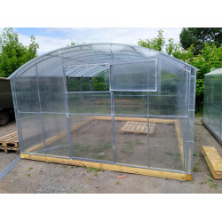 Теплица Галерея теплиц ПРЯМОСТЕННАЯ (3) шаг дуги 1м, 4 м
